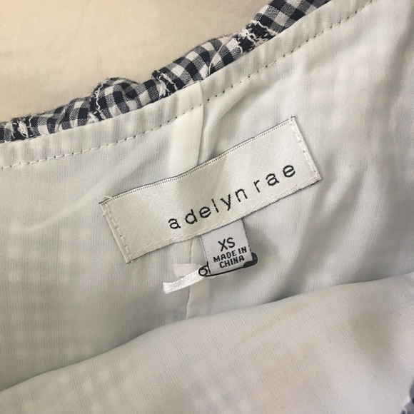 Adelyn Rae one shoulder Gingham dress - Picture 4 of 4